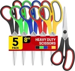 5-PACK, 8" Scissors All Purpose Comfort-grip Handles Sharp 5PACK,. Fixed Price $12.93.