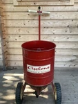 Vintage Cyclone Seeder Co. Spin-on Broadcast Spreader Nutro Plant Foods Metal. Fixed Price $44.99.