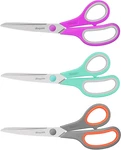 Scissors, 8" All Purpose Bulk 3-PACK, Ultra Sharp 2.5MM Thick Blade. Fixed Price $19.32.