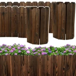 Mulctun Garden - 11.8" H X 47" Sturdy Wooden Landscape Edging, Nat. Fixed Price $74.70.