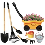 Cheerbank Toddlers Rake & Shovel Set With Wheelbarrow, Kids Yard Tools For Di.... Fixed Price $57.80.