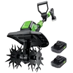 Patoolio 20V Cordless Tiller Cultivator, Lightweight - Green. Fixed Price $132.94.