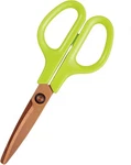 Plus Fit Cut Curve Scissors With Micro-serrated Titanium, Green. Fixed Price $13.35.