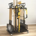 Soyeeze Garden Tool Organizer With Lockable Wheels, Heavy Duty 3-TIER Yard Tower. Fixed Price $104.98.