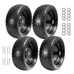 13" Flat Free Solid Tire, 4.00-6, For Gorilla Cart, Wagon & Wheelbarrow, 5/8".... Fixed Price $108.85.