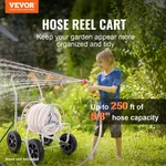 Reel Cart, Hold Up 250 Ft Of 5/8 Hose, Lawn. Fixed Price $108.96.