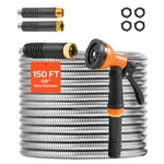 Vevor 150FT Metal Garden Hose Stainless Steel Water Lightweight No Kink. Fixed Price $62.90.