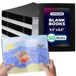 Hygloss Blank Books - Bulk 50 Pack 5.5 X 8.5 A5 Black Paperback For. Fixed Price $94.91.