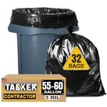 Tasker Contractor Garbage Bags 55 Gallon Heavy Duty Mil (32 Count W/ties) 60. Fixed Price $68.22.