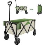 Haushof Heavy Duty Utility Collapsible Wagon Folding Garden Beach 176 Lbs. Fixed Price $139.99.