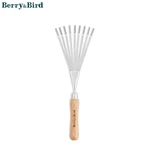 Berry&bird Gardening Hand Shrub Rake 14.7" Grass 9 Tines Fan Lawn Leaf. Fixed Price $19.99.