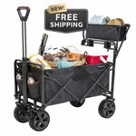 Mac Sports Deluxe Push Pull Folding Wagon W/ Brakes All-terrain 350LB New. Fixed Price $174.00.