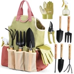 Gardening Tools Set Of 10 - Complete Heavy Duty With Fashion Ha. Fixed Price $38.99.