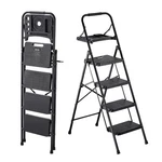Vevor 4 Ladder Steel Folding Wide Anti-slip Steps Tool Tray Handgrip 600LBS. Fixed Price $87.99.