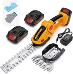 Cordless 2-IN-1 Mini Hedge & Grass Trimmer With Batteries Yellow. Fixed Price $129.99.