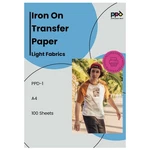 Ppd Inkjet Iron-on Light Shirt Transfer Paper Ltr 8.5X11 Pack Of 100 Sheets (p. Fixed Price $74.36.