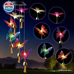 Jobosi Solar Butterfly Wind Chime - Color Changing Led Outdoor Garden Decor. Fixed Price $41.77.