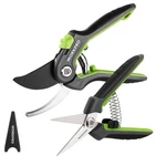 Workpro Garden Pruning Shears 2 Pack, 8" Bypass Green, Grey, Black. Fixed Price $25.63.