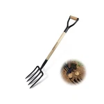 Garden Fork, 4-TINE Spading Digging Pitch FORK-45INCH, Forged Steel Y-g.... Fixed Price $49.00.
