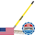 Truper 31391 Pro Heavy Duty Road Rake 16-TEETH Fiberglass Handle 10-INCH. Fixed Price $119.92.