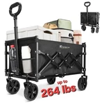 Wagons Carts Foldable - Collapsible With Wheels Utility, Holds Up To 264 Lbs. Fixed Price $59.99.