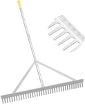 Landscape 36'', Aluminum Rakes With Lightweight 69'' Handle, Silver. Fixed Price $71.23.