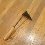 Barebones Living Triangle Hoe Heat-treated Stainless Blade Bamboo Handle. Fixed Price $20.00.