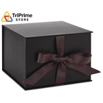 Hallmark Medium Gift Box With Lid And Shredded Paper 5" 7.2", Black. Fixed Price $16.61.