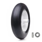 16" 4.80/4.00-8 Flat Free Solid Polyurethane Tire And Wheel With 2PCS Bearing.... Fixed Price $60.31.