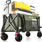 Best Overmont Collapsible Wagon Cart With Wheels - 180L Foldable Heavy Duty Big. Fixed Price $134.92.