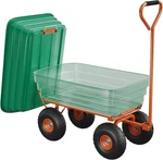 Poly Garden Yard Dump Cart Wagons 4 Cu Ft 600 Lbs W/180 Rotating Handle. Fixed Price $77.37.
