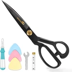10 Inch Fabric Scissors, High Carbon Steel, Black. Fixed Price $22.37.