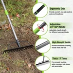 Workpro 65 Inch Bow 17 Tines Metal Head Rakes With High Strength Handle Usa. Fixed Price $36.99.