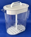 Pampered Chef Quick Stir Pitcher 2275 Family Size 1 Gallon Checkered Pattern. Fixed Price $29.99.