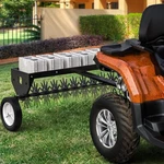 40" Tow Behind Lawn Spike Aerator W/ Hitch Bar For Atv Soil Penetrator Steel. Fixed Price $144.39.