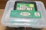 Fitec RS750 Super Spreader Cast Net #10140 - 4FT Radius, 3/8" Mesh, 3/4LB New. Fixed Price $60.00.