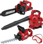 Kids Power Garden Tool Set Toy Leaf Blower Hedge Trimmer Chainsaw Pretend Play. Fixed Price $52.81.