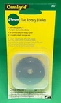 Omnigrid Rotary Blade Refills 45MM 5/PKG 762511020525. Fixed Price $13.99.
