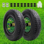 (2 Pack) 4.80/4.00-8" Tire And Wheel, 16 Inch Solid With 5/8" Extra 3/4.... Fixed Price $88.84.