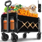 Jinihfw Carts Foldable, Collapsible Folding Wagon, Portable. Fixed Price $45.27.