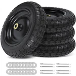 Phepetroll 13IN Flat Free Wheels Tires 4.00-6 Solid Replacement With Universal. Fixed Price $84.33.