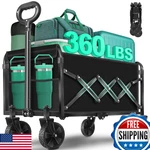 Kovryx Collapsible Wagon Cart Wheels Foldable Black 360LBS Heavy Duty Folding. Fixed Price $66.26.