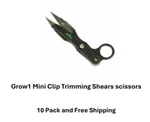 GROW1 Mini Clip Trimming Shears Scissors - 10 Pack Stainless Steel/finger Loop. Fixed Price $39.50.