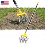 Blumetrec Rotary Cultivator Garden Tool Extra-large Tines 74-INCH Long Handle. Fixed Price $1201.13.