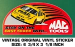 Mac Tools Stay On The Fast Track-vintage Original Vinyl Decal Sticker-automotive. Fixed Price $9.39.