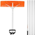 Snow Roof RAKE,25"PLASTIC Blade Removal TOOL,21FT Reach Aluminium Handle,su. Fixed Price $81.00.
