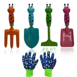 Gardening Tools Gloves Set: 4 Cute Shovel Spade For Kid Work With 1 Gl.... Fixed Price $28.39.