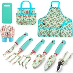 Garden Tools Set 10 Pcs Heavy Duty Hand Trowel Rake Weeder Pruner Jumphigh Gifts. Fixed Price $51.99.