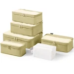 Soarsail 6 Set Compression Packing Cubes Travel Luggage Organizer Yellow. Fixed Price $16.54.
