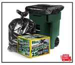 Toughbag 95-96 Gallon Extra Large Trash Bags 61X68 Black Garbage Can Liners. Fixed Price $35.90.
